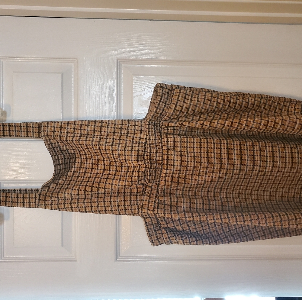 Checkered Coverall Dress
